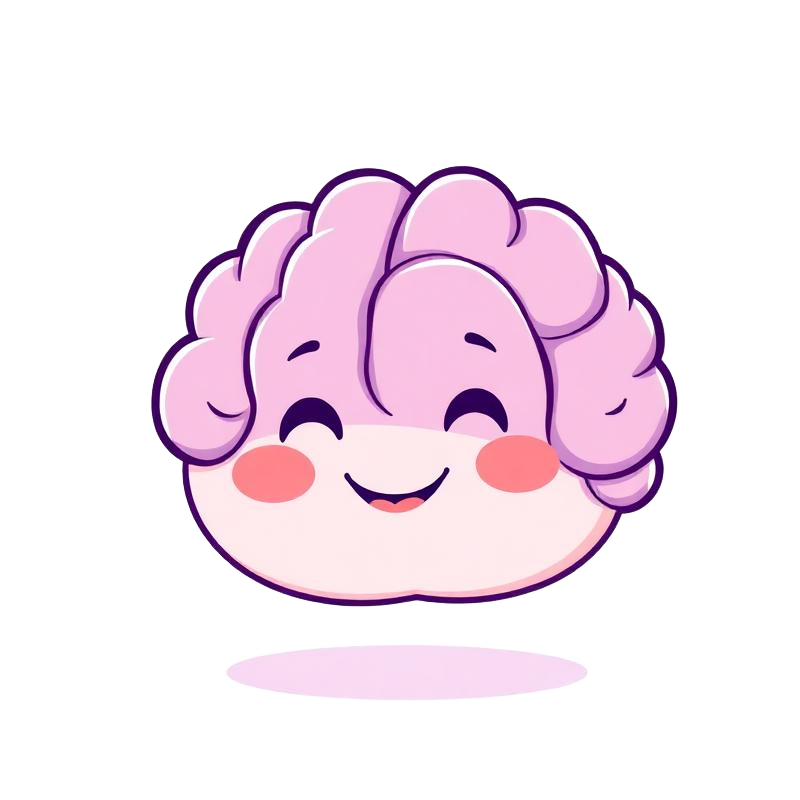 Friendly brain mascot for Challa NeuroMaps